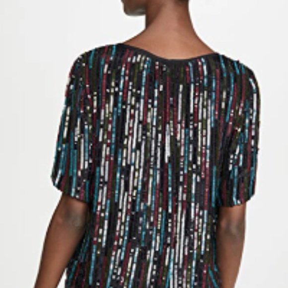Retail $349 Graham & Spencer MYTHERESA Nikky Sequin Top NWT - Picture 4 of 14